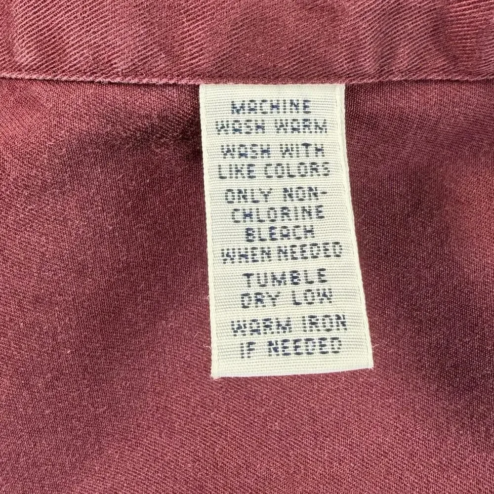 Polo Ralph Lauren Classic Fit Shirt Mens 3XB Maroon Button Up Big Tall Cotton